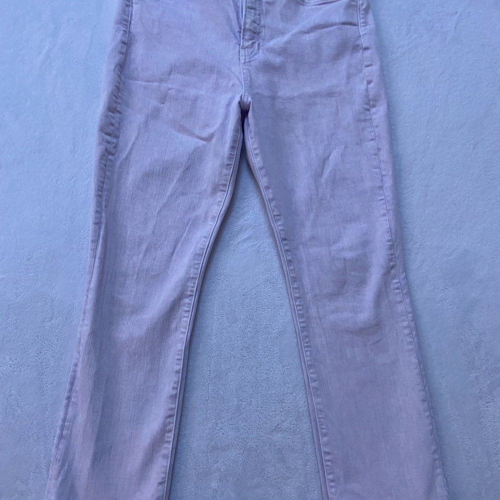 Veronica Beard Straight Leg Jeans in Soft Lavender